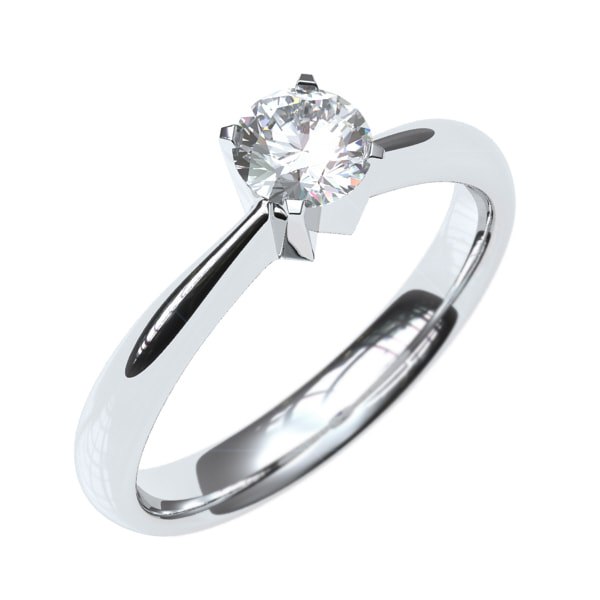 Anillo en oro 18k con Diamante 0.2cts Eternity Joyería - Anillos de compromiso y argollas de matrimonio en oro